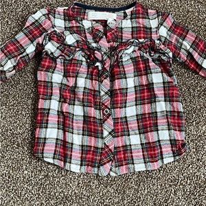 Zara plaid top